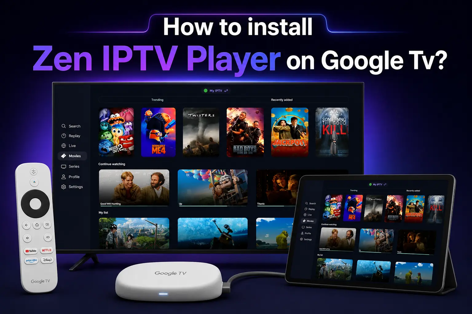 How to Install Zen IPTV Player on Google TV